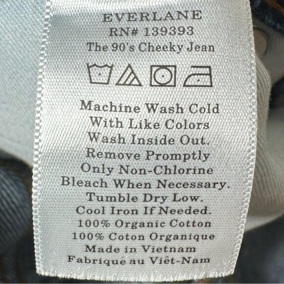 Everlane The ’90s Cheeky® Jean in Deep Atlantic Size 25 Tall - Picture 5 of 8